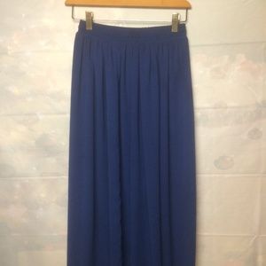 American Apparel Blue Chiffon Skirt